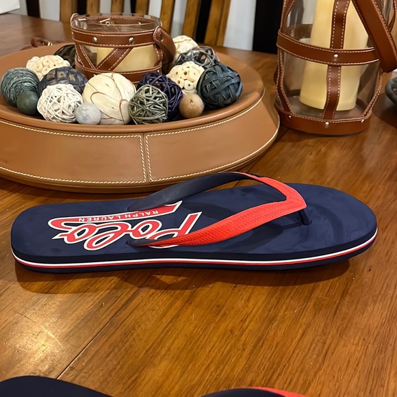 Polo Ralph Lauren Whitlebury Script flip flops thongs sandals shoes Mens Size 13 main image 5